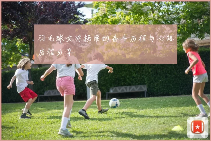 羽毛球女将杨丽的奋斗历程与心路历程分享